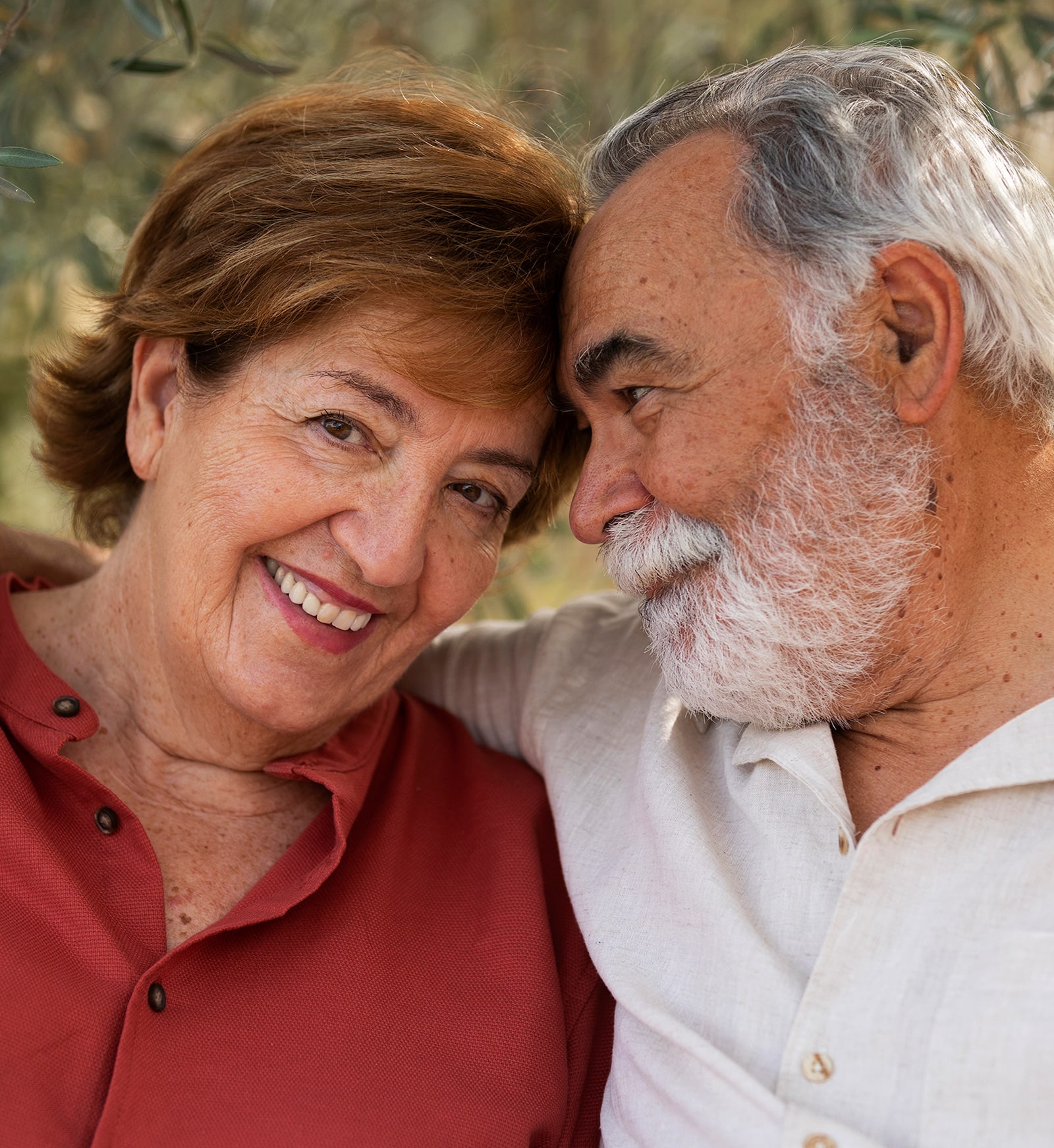 Happy elderly couple