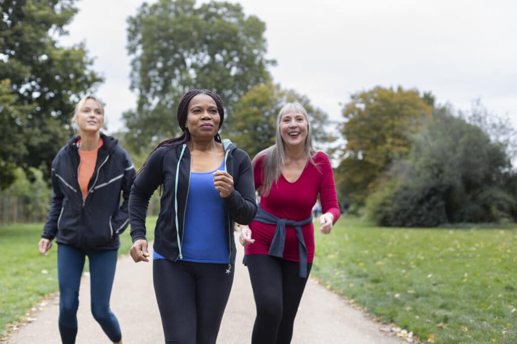 Women staying active